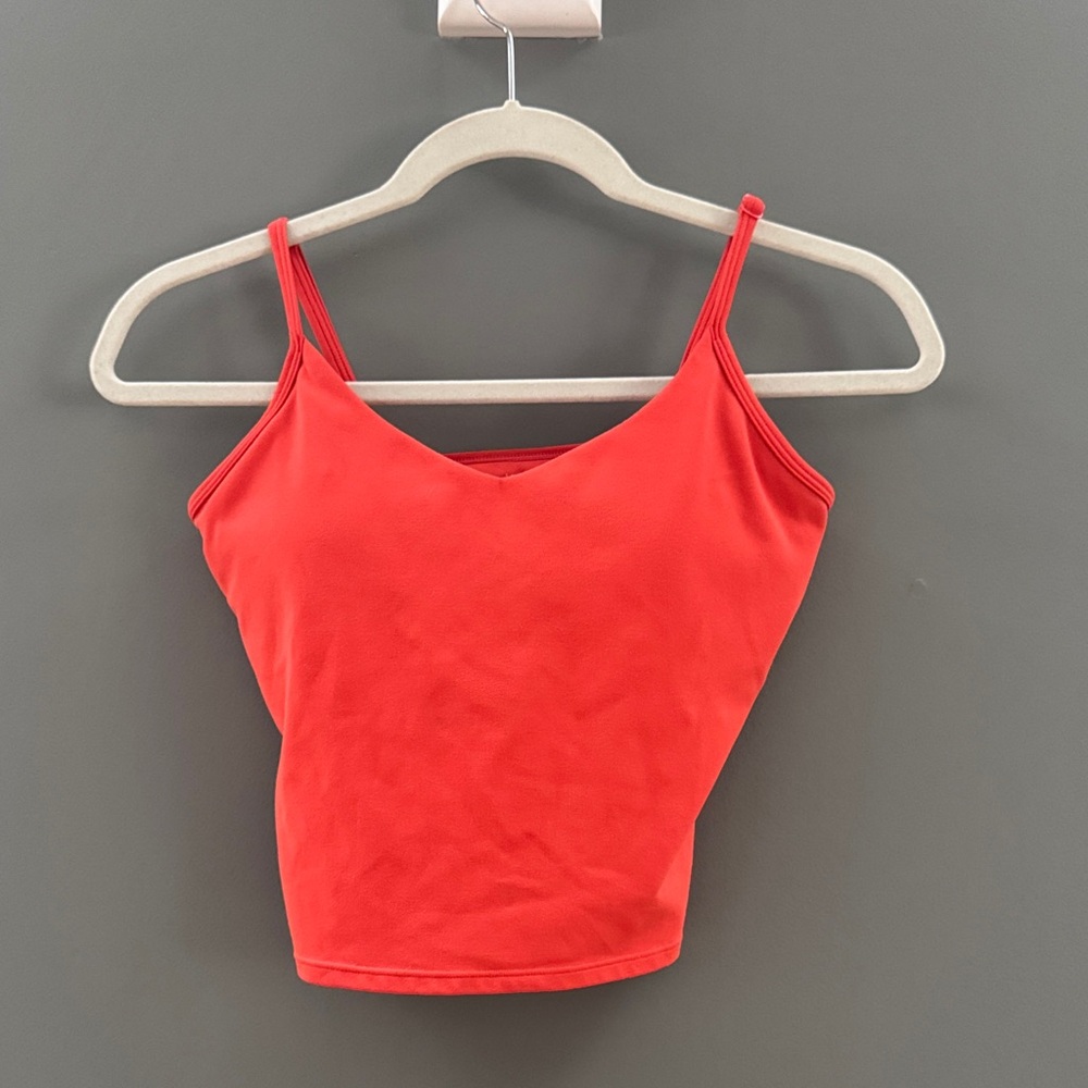 PTULA Red V-Neck Spaghetti Strap Tank Top